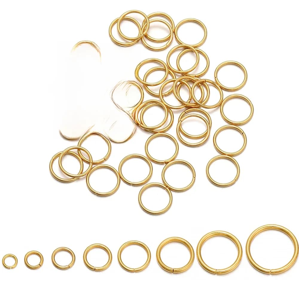 Anneaux de saut en acier inoxydable, connecteurs d'anneaux fendus pour bricolage, fournitures de fabrication de bijoux, accessoires, 50 à 200 pièces/lot, 4 5 6 8 10mm