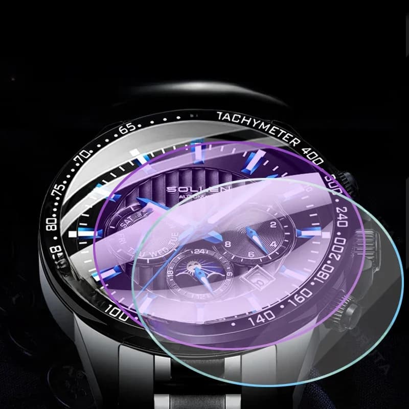 Protecteur d'écran en verre trempé pour montres rondes de toutes tailles, diamètre 32 34 35 36 38 39 40 42 41 mm, film de protection pour montre intelligente