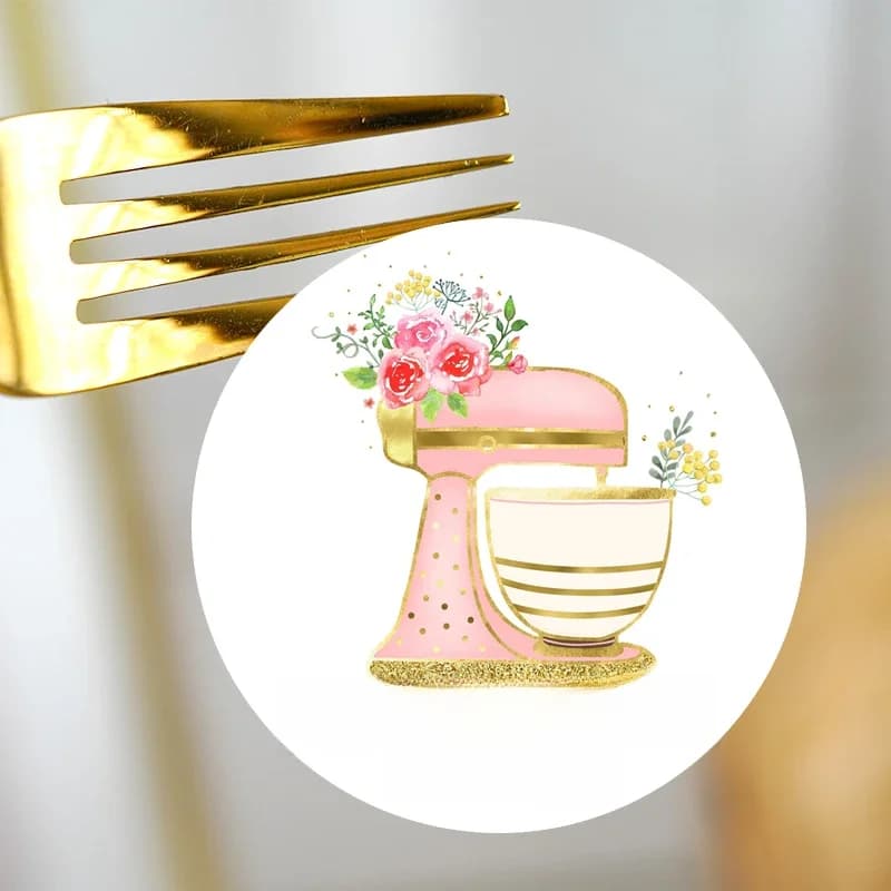 Autocollants personnalisés de 2.5 à 7Cm et Logos personnalisés, autocollant de décoration de magasin de gâteaux, ajouter des autocollants personnalisés avec étiquette de nom de magasin