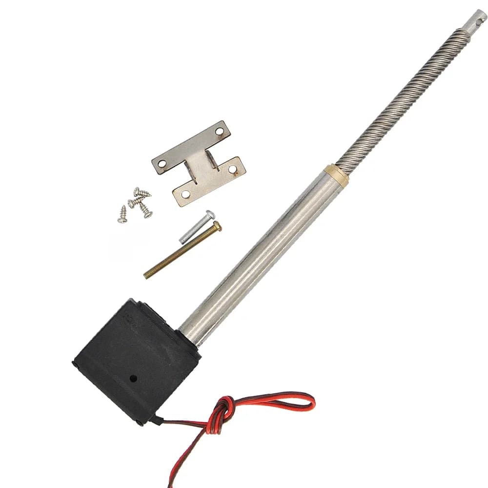 Tige de poussée de cylindre de Simulation électrique avec Servo pour pelle télécommandée RC, chargeur, modèle de camion d'ingénierie, pièces de mise à niveau