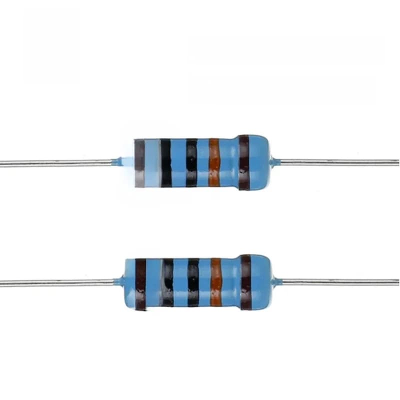 Résistance de puissance à film métallique 1W, anneau cinq couleurs, 0.1 ~ 1M 1R 2R 4.7R 10R 47R 100R 220R 470Rohm 1K 2.2K 10K 4.7K 100K, 20 pièces