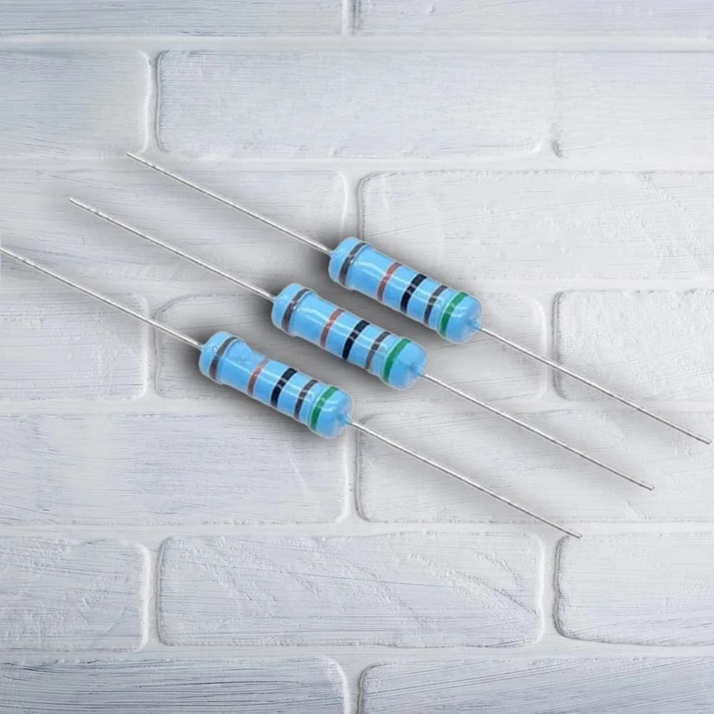 Résistance à film métallique 2W, 20 pièces, 1% résistance de puissance annulaire cinq couleurs 0,1r ~ 1M 1R 4.7R 10R 47R 10R0 220R 470R 1K 2.2K 10K 4.7K 100K Ohm