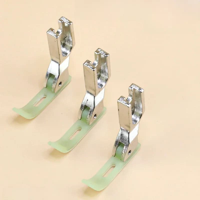 Pied-de-biche à fermeture éclair en plastique T363 de 0.3cm, 3 pièces, pour Machine à coudre industrielle à point noué à aiguille unique, accessoires, pièces de rechange