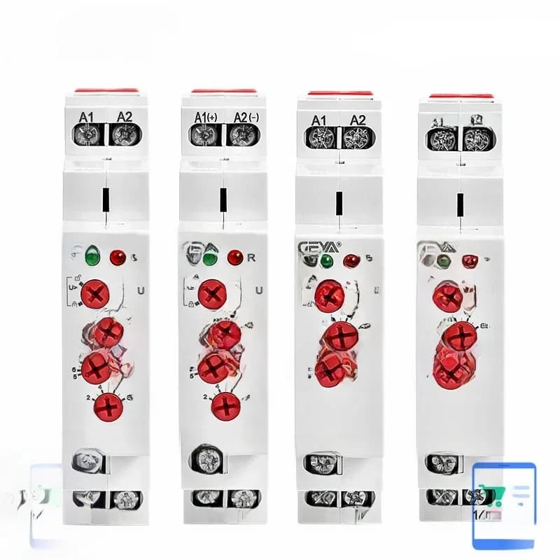 Relais de tension monophasé GRV8-01/02, relais de Protection contre les surtensions réglable, régulateur de tension AC110V 240V DC12V