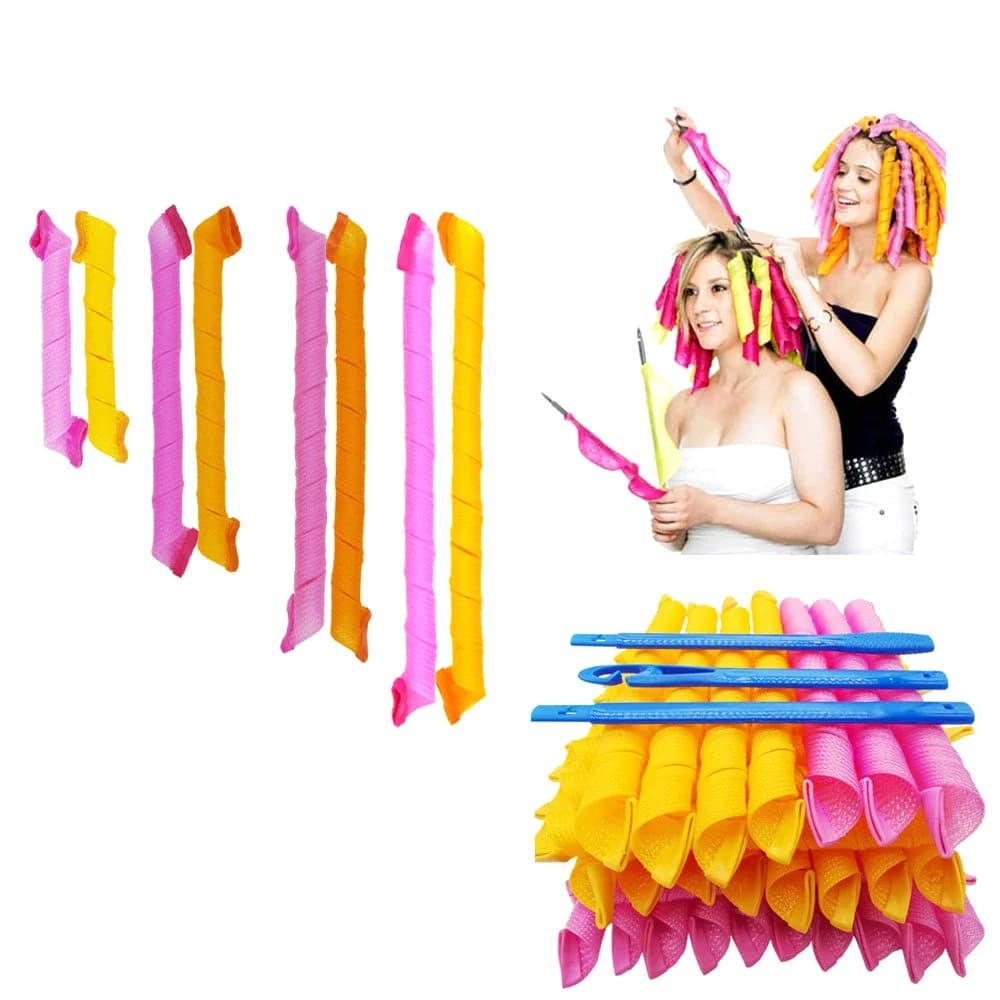 Bigoudis (30/45/55/65 cm) forme d'escargot pas forme d'onde spirale boucles rondes bigoudi doux bigoudi magique bigoudis bricolage