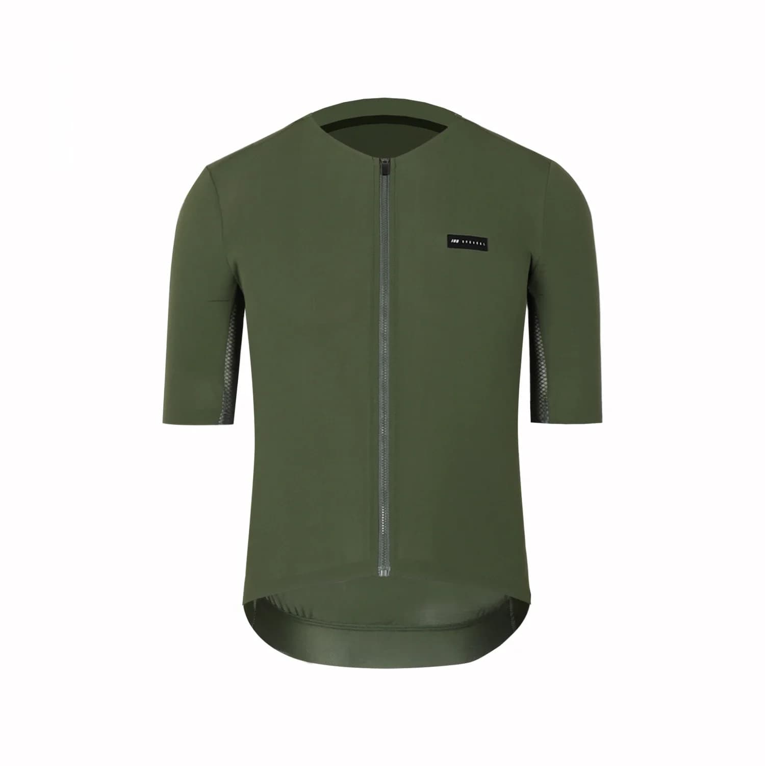 SPEXCEL 2021 nouveau tissu Coldback UPF 50 + Pro Aero maillots de cyclisme à manches courtes sans couture sans col conception fermeture éclair poche vert