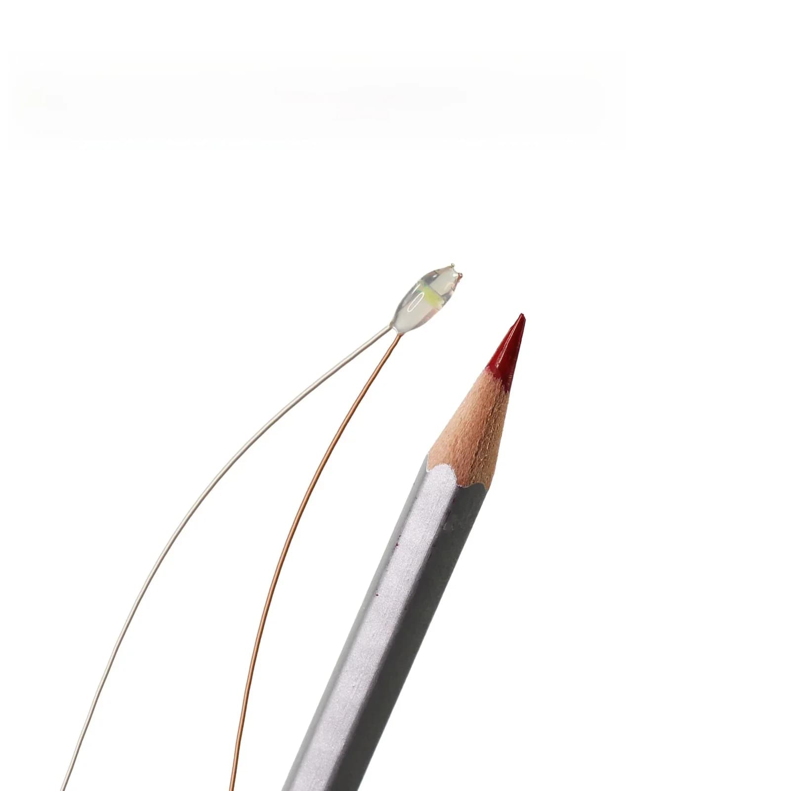 Evemodel-Micro fil SMD LED 0603 pré-câblé, 30 pièces, couvercle en résine étanche