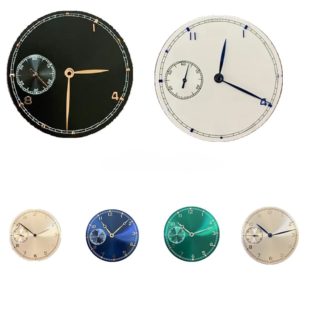 Cadran de montre Ultra fin 37mm, Option de couleur, 0.4mm, avec aiguilles, pour ETA 6497 ST3600, accessoires de remplacement de mouvement, 7 couleurs en option