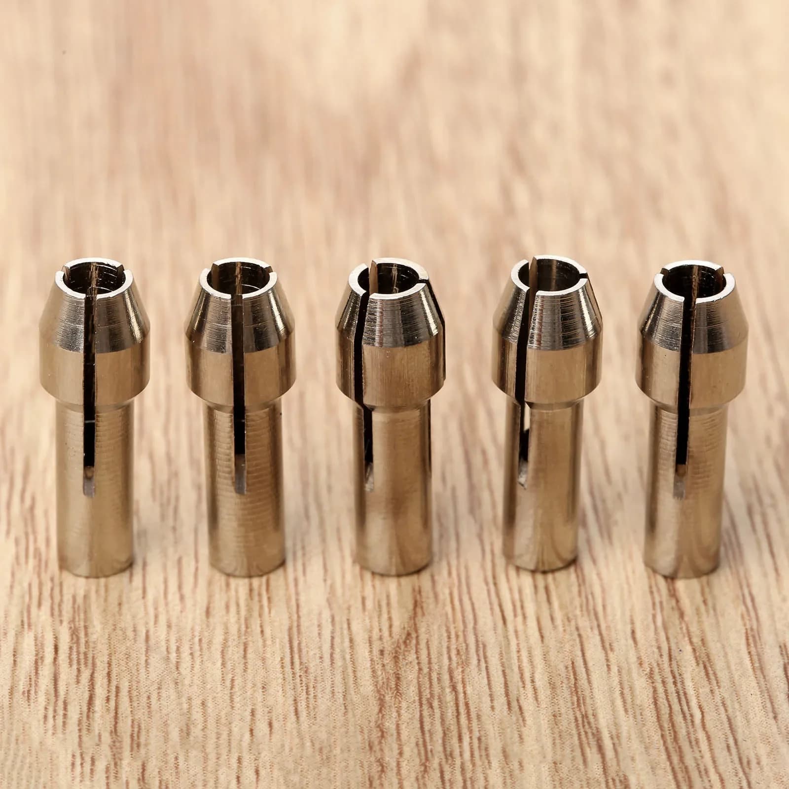 Mandrin de serrage en laiton pour outil rotatif Dremel, Mini perceuse, diamètre de serrage 1/8 "(3.2mm), accessoires d'outils électriques, argent, 5 pièces/lot