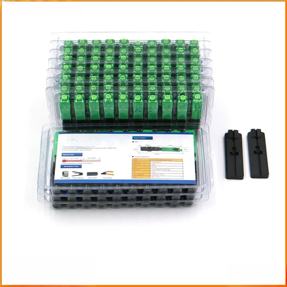 Connecteur rapide SC APC intégré, outil FTTH, connecteur rapide de Fiber froide, connecteur de Fiber optique SC, 50 pièces, 100 pièces