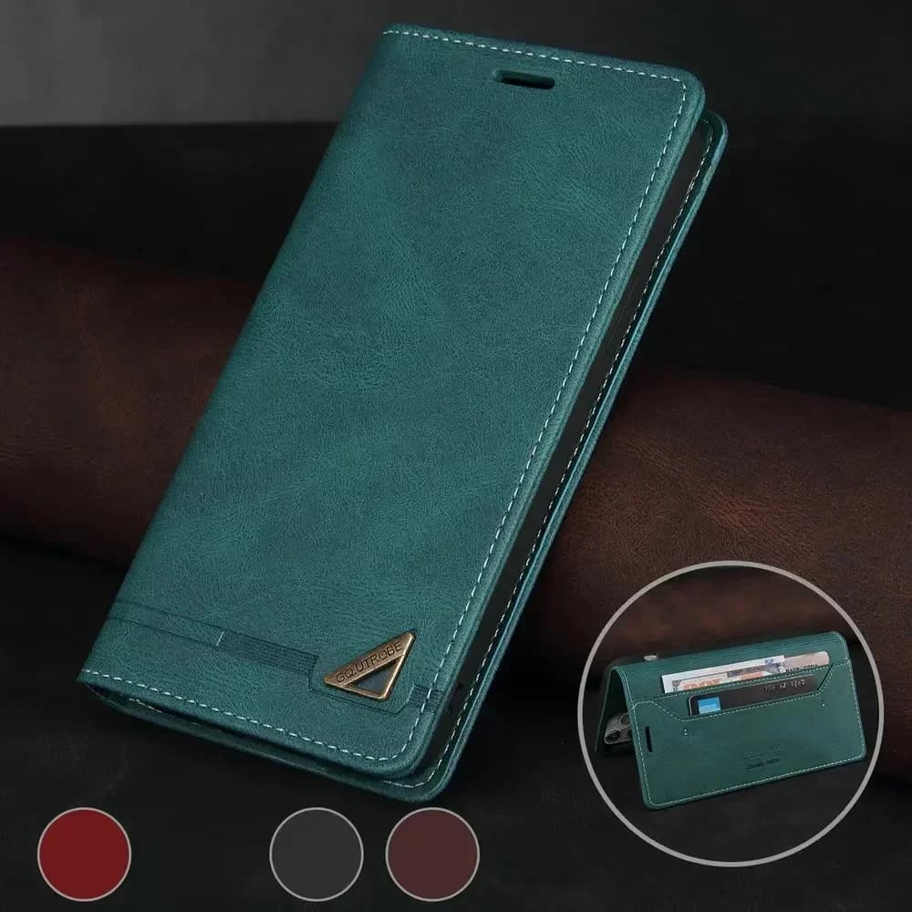 Étui de luxe en cuir texturé avec portefeuille RFID pour Xiaomi 13T 14T 15T 17T Pro 5G, Redmi Note 17 Pro Max 15 14 Pro Plus, coque à rabat