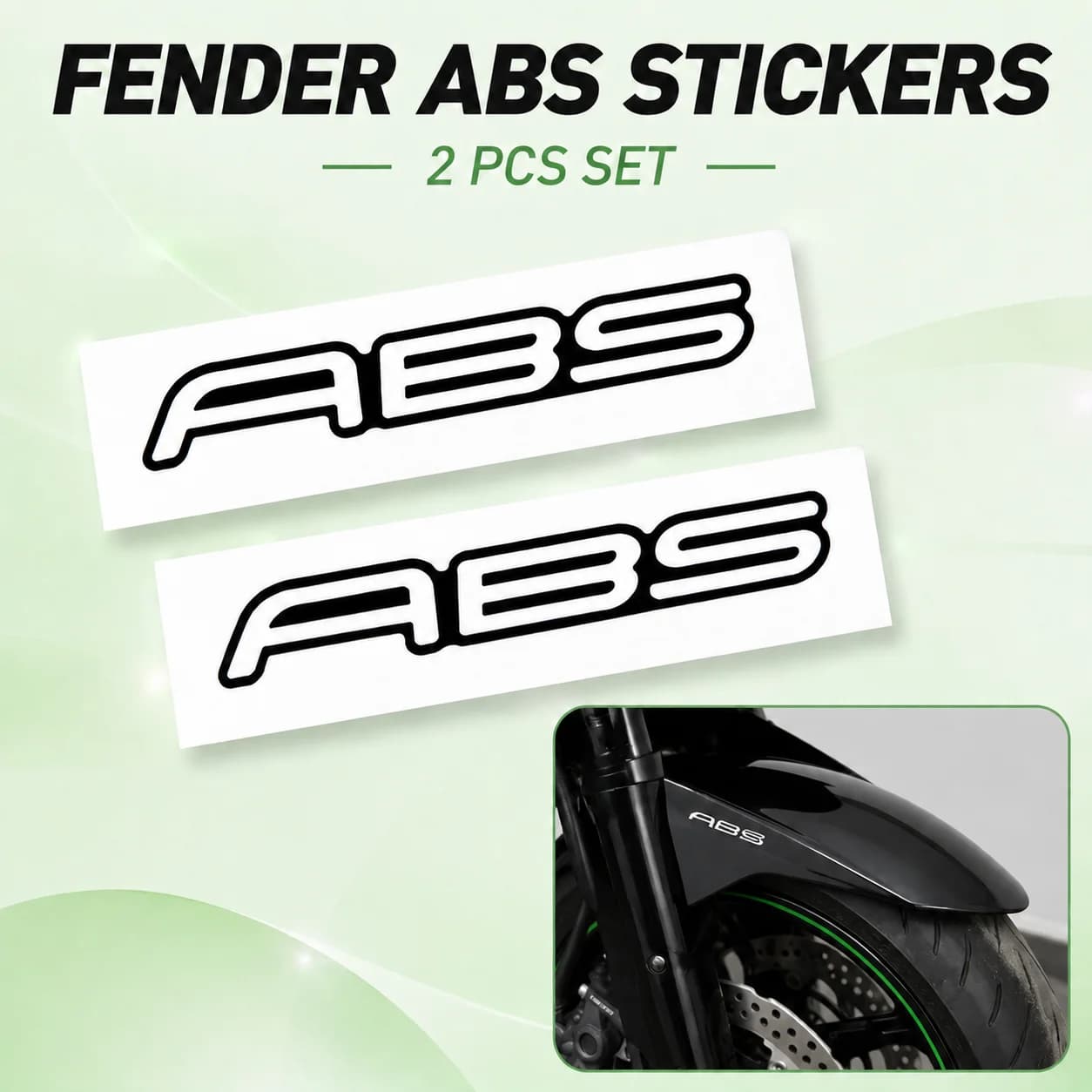 Autocollants ABS pour carénage de moto, autocollants universels adaptés à NINJA 300 400 Z650 ZZR1100 Z1000 H2 Z750 Z800 W800 Versys