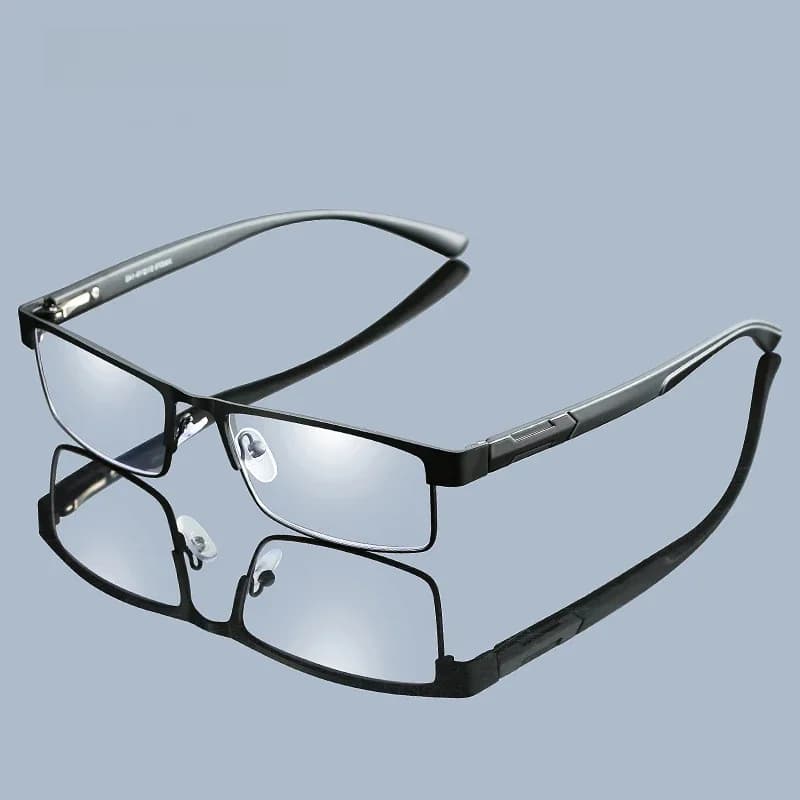 Lunettes de lecture en acier inoxydable de haute qualité pour hommes et femmes, lunettes de presbytie tendance, lunettes d'affaires pour l'hypermétropie, anti-lumière bleue