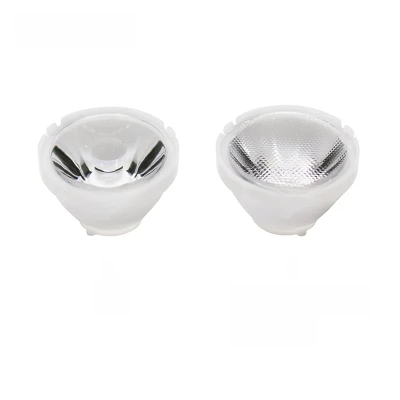 10 pièces XLM XML2 XPH50 LED 5050 lentilles de mise au point avec support blanc 21mm * 13mm 8 25 30 45 60 90 degrés 5050 lentille LED réflecteur collimateur