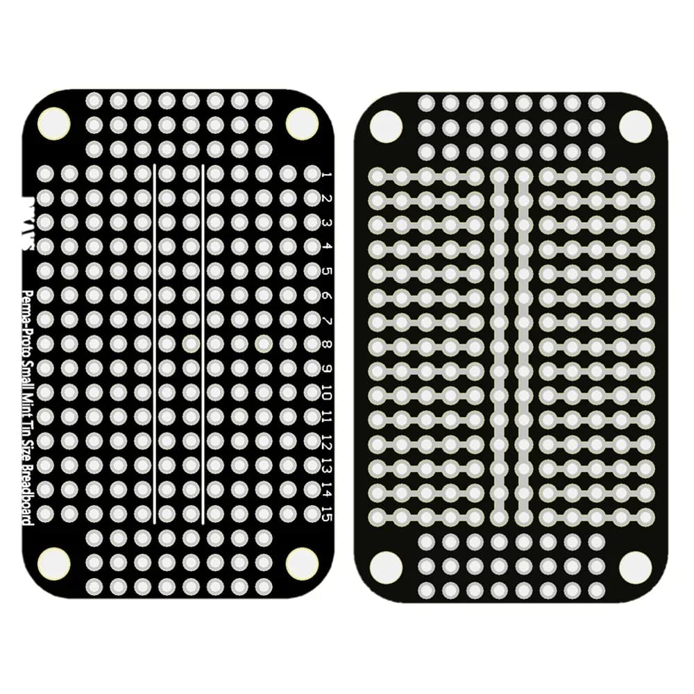 Perma-proto-Platine de prototypage PCB pour Ardu37, petit format menthe 18/taille, lot de 5