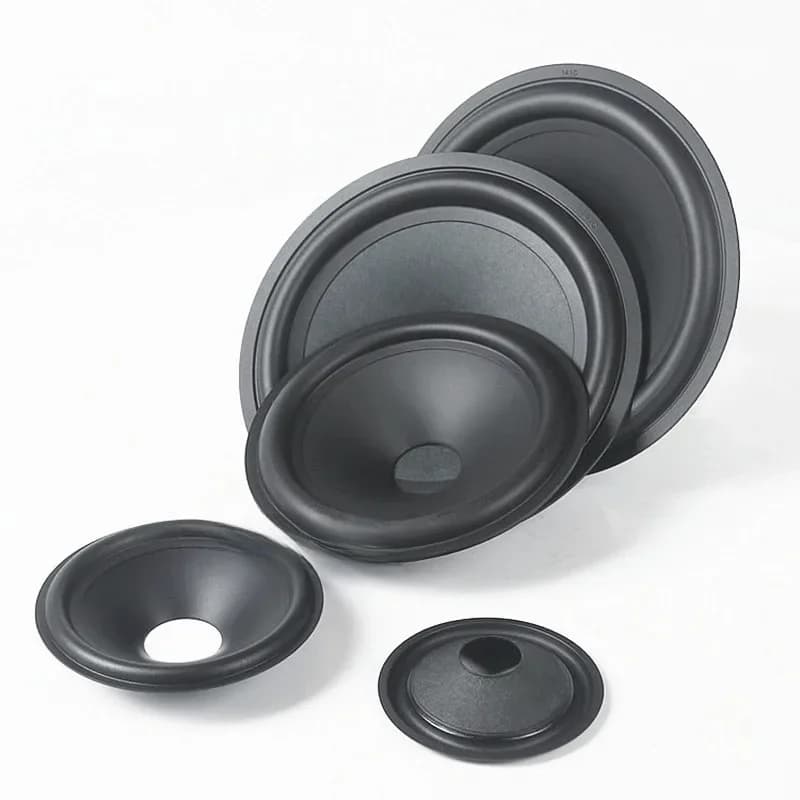 Cône de papier pour haut-parleur Woofer, 3/4/5/6.5 pouces, Surround en caoutchouc avec capuchon anti-poussière, Kit de réparation pour système de bricolage de Studio de cinéma maison, 1 pièce