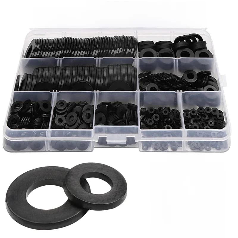 M2 M2.5 M3 M4 M5 M6 M8 rondelles en Nylon entretoises d'isolation en plastique joints noir blanc 250/350/480/500 pièces ensemble Kit d'anneaux de joint