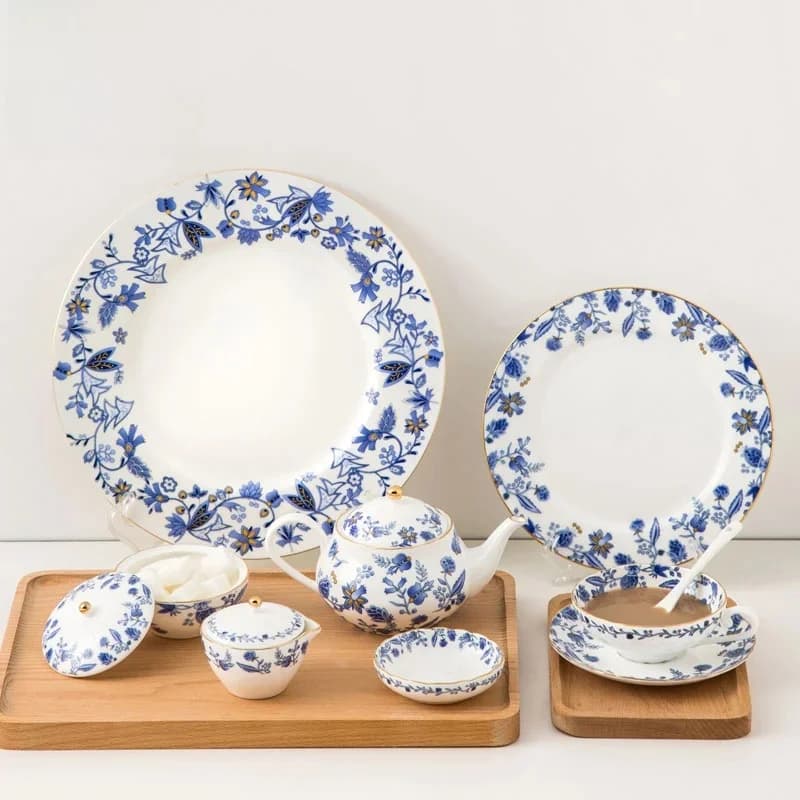 Service à thé de l'après-midi anglais Sophia China, théière créative, ensemble de tasses à café, ménage européen, tasse à eau en céramique
