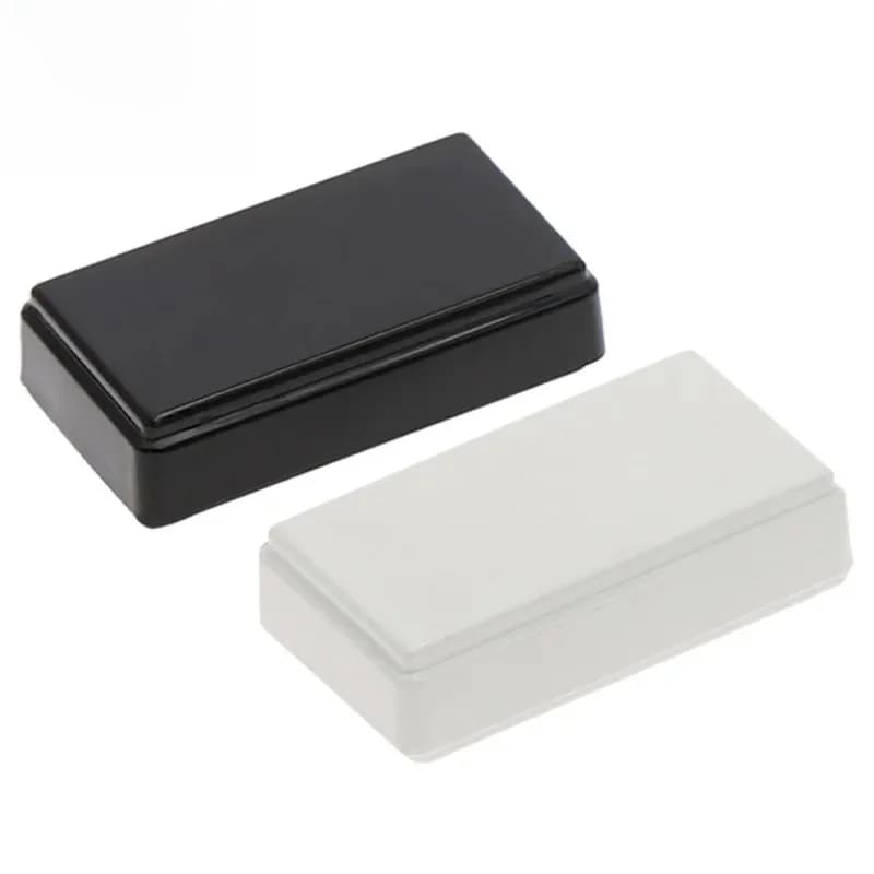 Boîte en plastique PCB noire pour projet électronique, boîtier de fil, bricolage, 49x28x14mm, 1PC