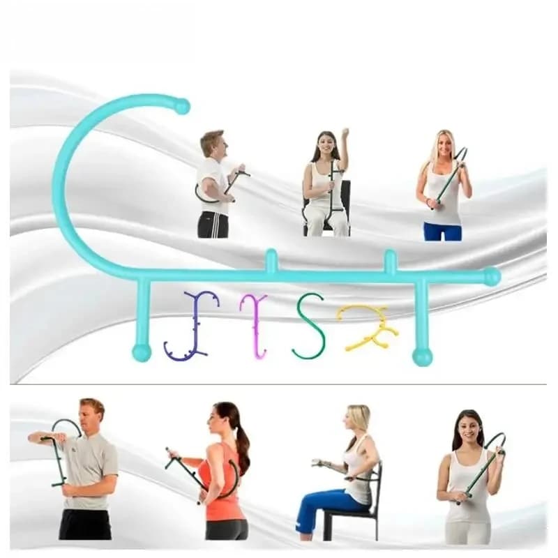 Auto-masseur à pression profonde, point de certes, crochet de anciers, instituts musculaires du corps, canne Thera, outil thérapeutique pour le dos