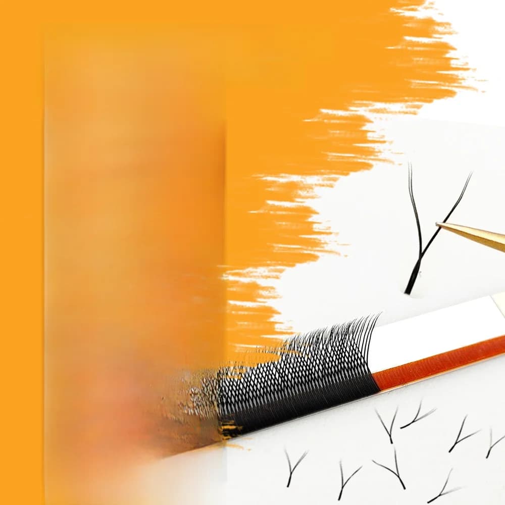 Extensions de cils en forme de Y LAKANAKU, cils volumineux et extensions de cils en vison cachemire volume brésilien Cilios YY