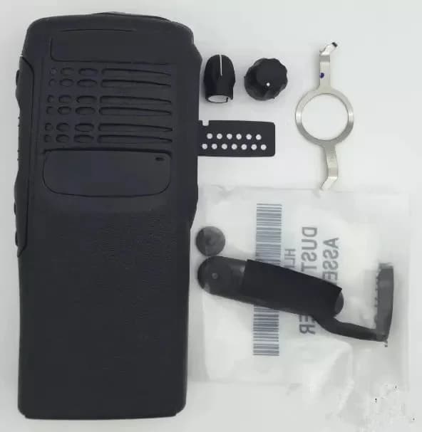 Coque de boîtier avant noire pour talkie-walkie motorola GP340 pour remplacement