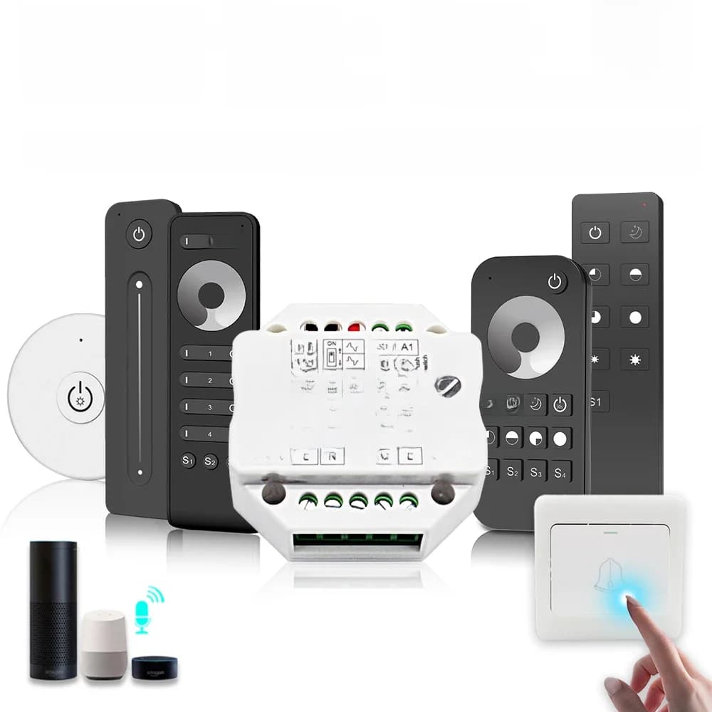 Tuya Zigbee Gradateur 220V 230V 110V Wifi RF 2.4G Sans Fil Télécommande AC Triac Gradateur Poussoir pour Ampoule LED Lampe 220V S1-B