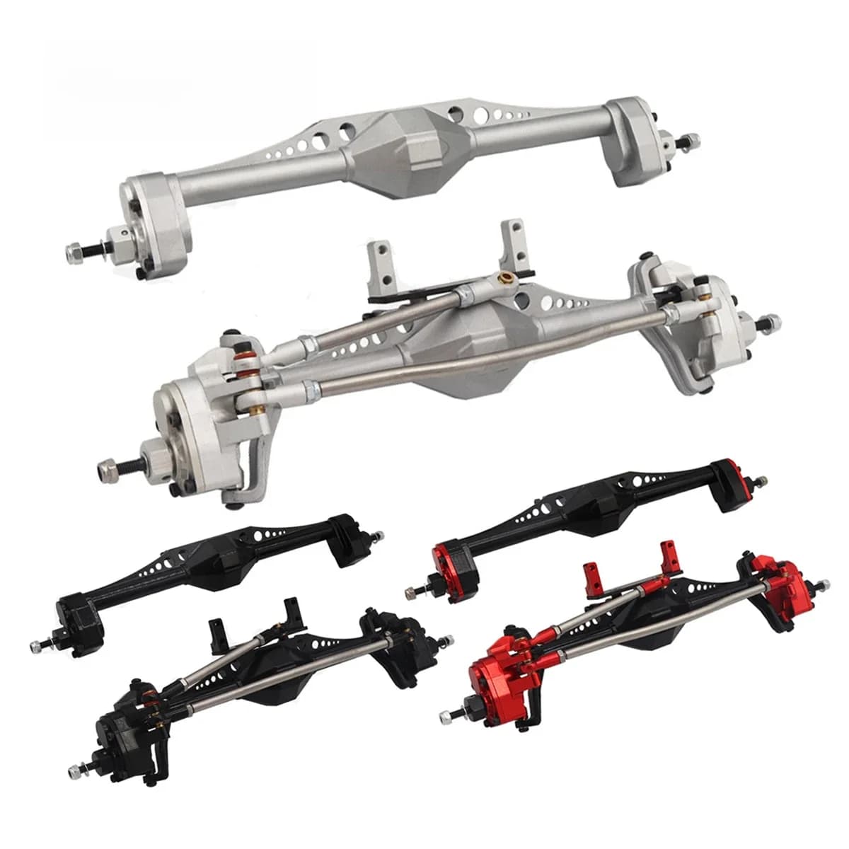 Essieu de portail avant et arrière en alliage d'aluminium, pour voiture sur chenilles 1/10 RC Axial Capra 1.9 illimité Trail Buggy UTB Currie F9, mise à niveau