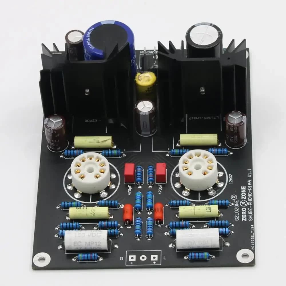 HIFI 12AX7 Tube MM RIAA Colorable Phono Preamplifier Board, Pcb, Kit Base on Shuer Circuit