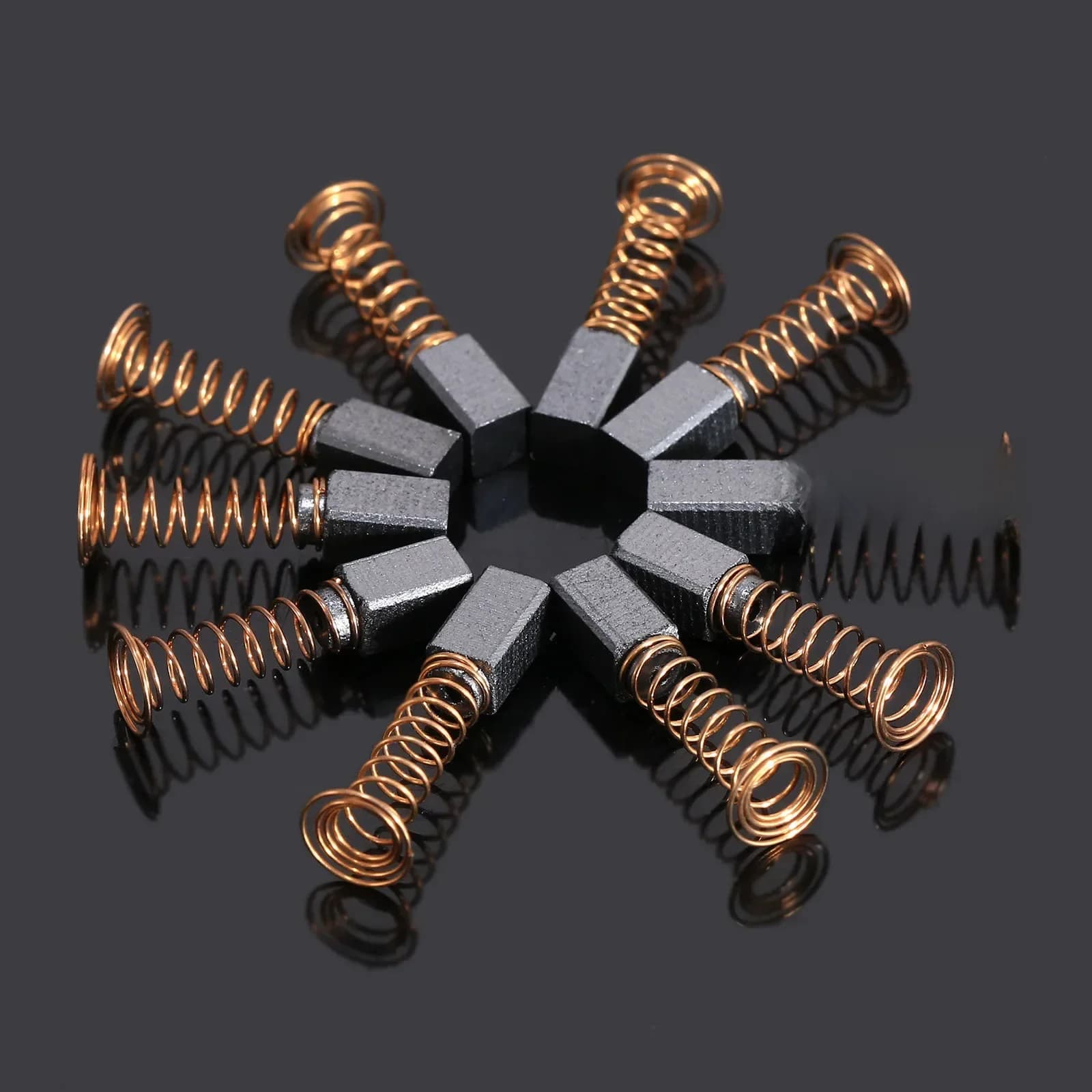 Brosses à ressort en carbone pour mini perceuse, accessoires pour outil à distance Dremel, pièces de rechange pour outil électrique générique, 5x5x8mm, 10 pièces