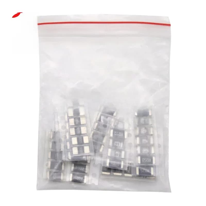 Kit 191 de résistances SMD, 50 pièces 1% 2512, 10 valeurs X 5 pièces = 50 pièces 1R00 R500 R470 R330 R220 R200 R150 R100 R050 R010