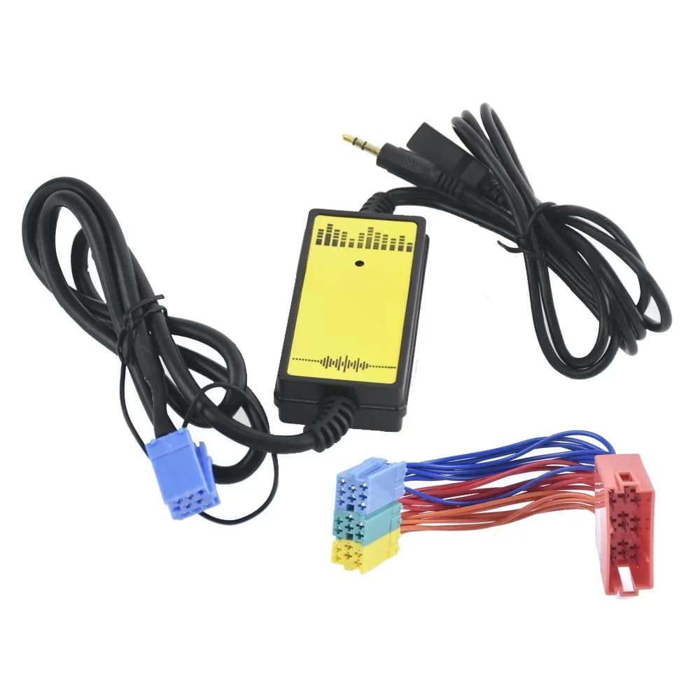 Adaptateur de voiture avec interface audio MP3, AUX, USB, changeur de CD, BlauBE kt, 8 broches, Mini ISO, VW Passat b5 Bora POLO Golf uy4