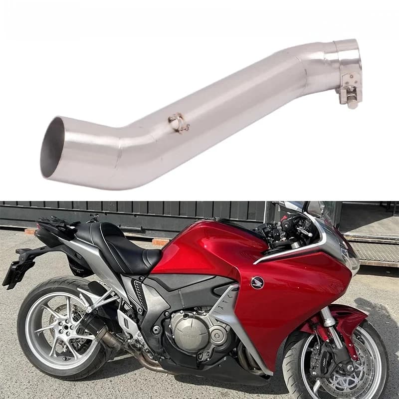 Tuyau de liaison intermédiaire modifié pour échappement de moto 50,8 mm à enfiler pour HONDA VFR1200 X VFR1200F VFR 1200 2009 - 2015 Section Silencieux
