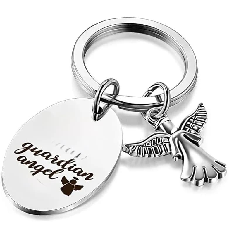 Porte-clés gardien ange nouveau porte-clés de conducteur ne conduisez jamais plus rapide que votre ange peut voler, cadeau de 16e anniversaire pour fille, sous-mère