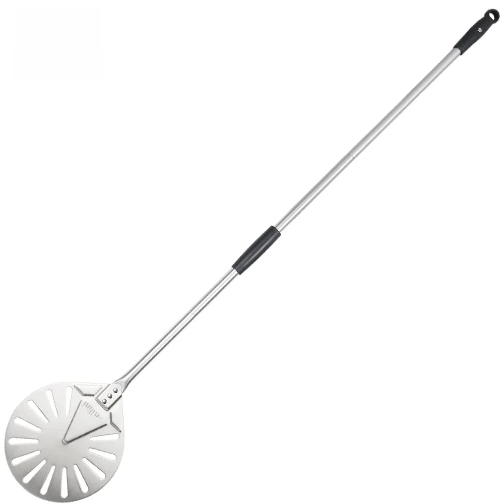 PizzAtHome 56 pouces en acier inoxydable tournant peau ronde Pizza tournant pelle amovible tournant Pizza Peel Paddle longue Pizza outil