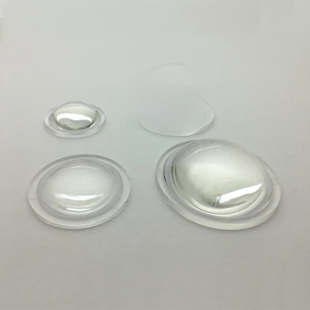 Lentille condenseur acrylique PMMA plano-convexe de 10-45 mm pour lampe torche LED, phare de vélo, projecteur, projets optiques DIY