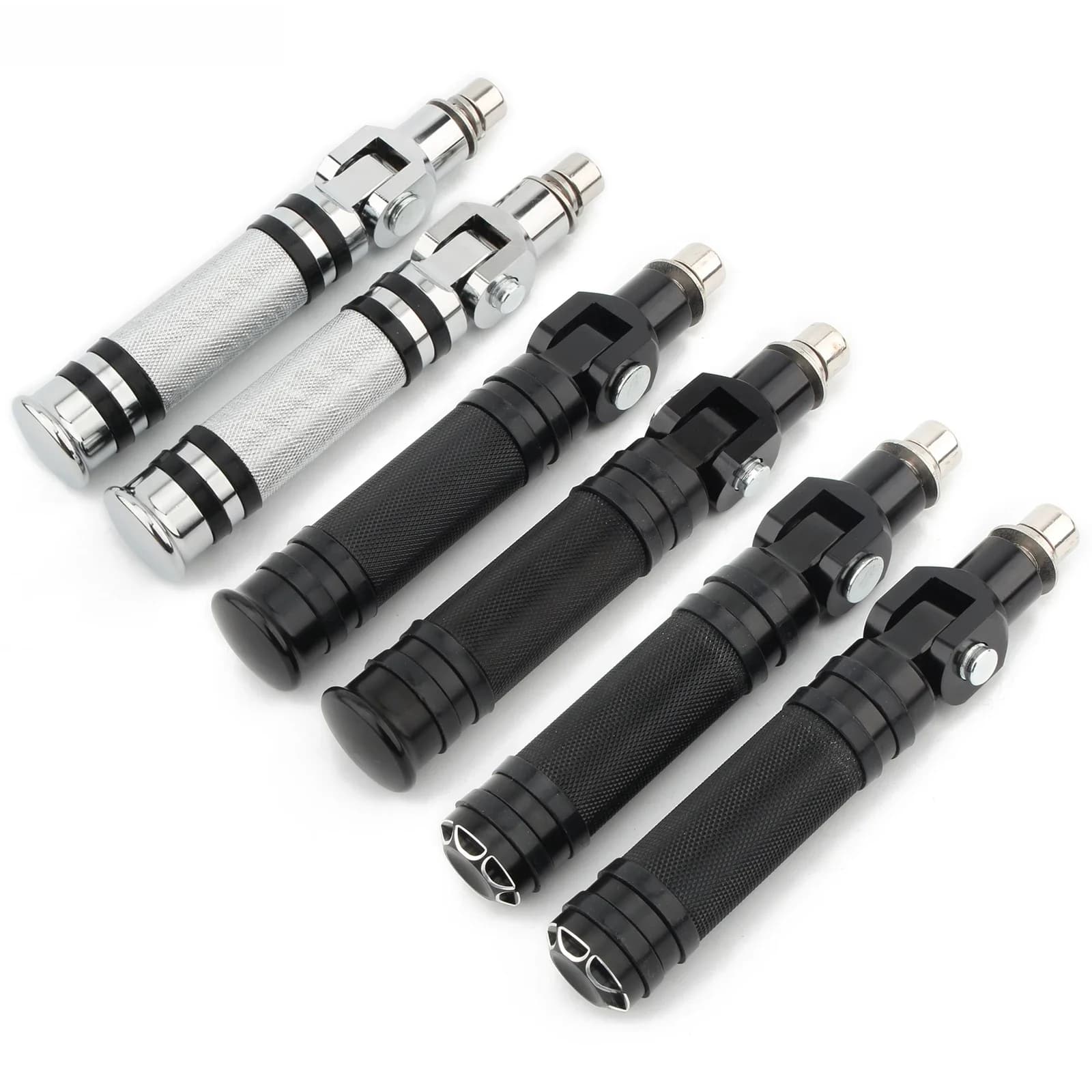 Repose-pieds moletés modifiés pour moto, repose-pieds pliants, pédales pour Harley Kawasaki Yamaha Suzuki Honda DucSauBMW, universel