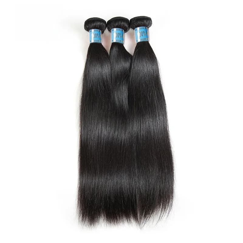 Ali Queen cheveux péruvien droit brut vierge cheveux humains paquets 8 "-28" couleur naturelle 3/4 pièces Double dessiné Extensions de cheveux humains