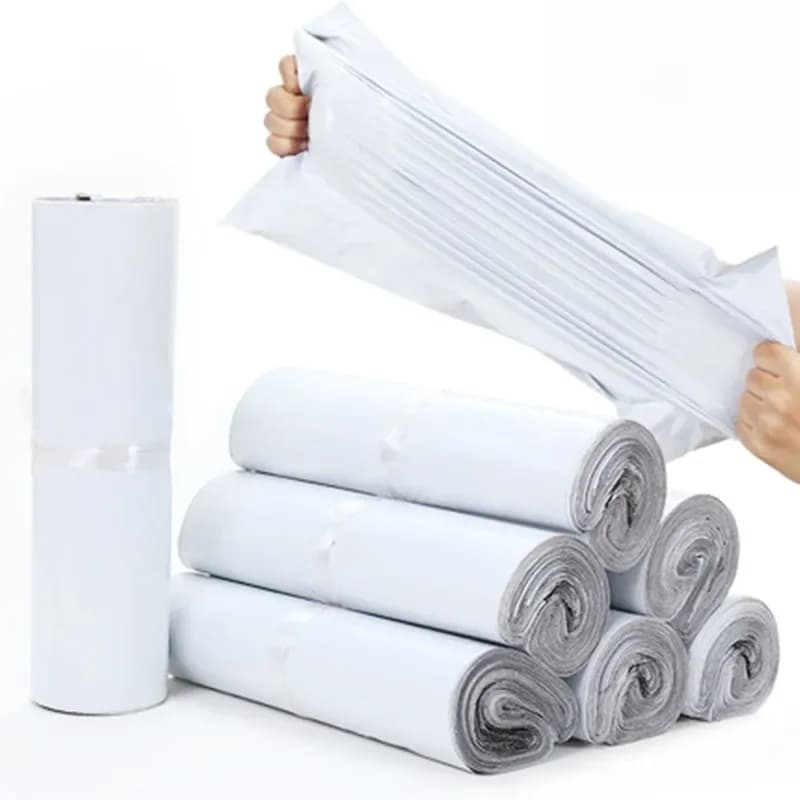 INPLUSTOP Ploy sacs d'expédition Opaque PE plastique Express enveloppe stockage couleur blanche sacs d'expédition auto-adhésif joint sac de courrier