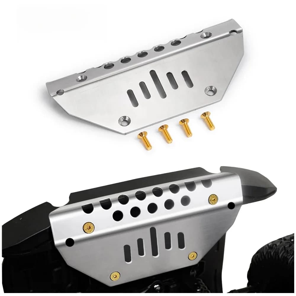 AXSPEED – plaque de protection d'armure de châssis Anti-collision pour pare-chocs avant en métal, pièces de modèle de voiture sur chenilles TRX-4 TRX4 G500 1/10 RC