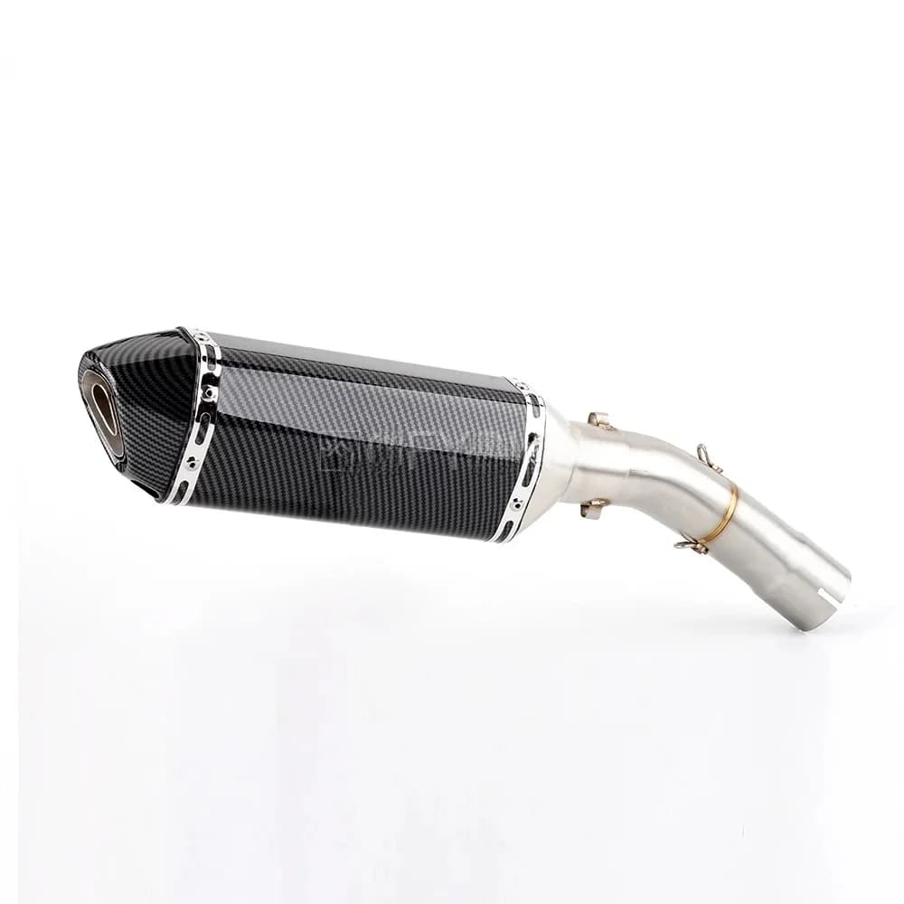 Moto Escape Slip-On avec Mid Link Pipe, Triumph Street Triple 675 2013 à 2017, Street Triple 675 R 13-17
