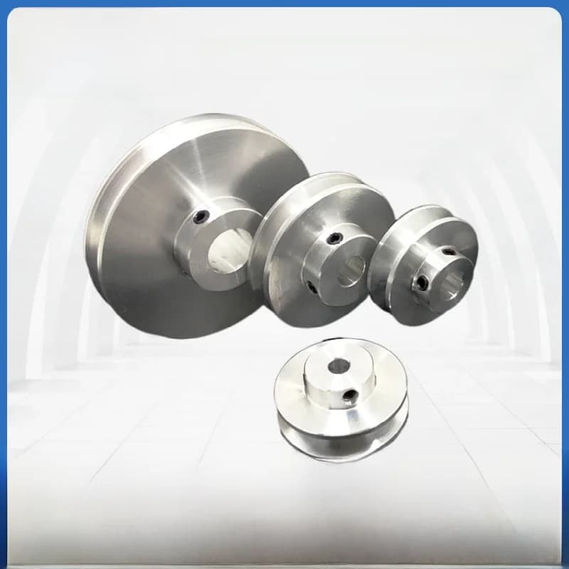 Poulie à rainure en V en alliage d'aluminium, alésage fixe à rainure unique, diamètre 22mm 31mm 41mm 58mm, ouverture 5-14mm