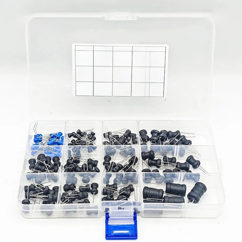 Kit d'inducteurs de puissance à Inductance 8x10mm, 145, pièces/ensembles, 10, 10, 22, 33, 47, 68, 100, 220, 330, 470, 680uh, 1MH, 10mh