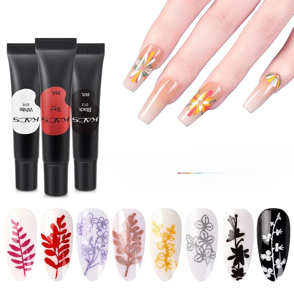 KADS – vernis à ongles en Gel UV, 8ml, 16 couleurs, huile d'impression