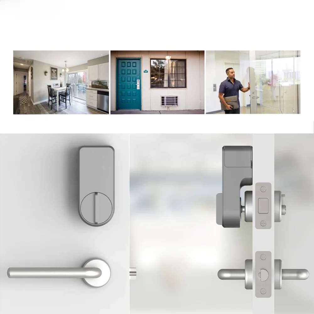 GIMDOW-Tuya Smart Lock, Mot de passe numérique, Compatible Bluetooth, Installation d'autocollants intelligents, Hôtel, Appartement