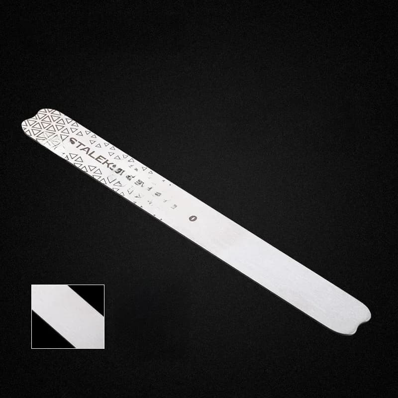STDecisions KS-Lime à ongles double face en acier inoxydable, pédicure et manucure professionnelles, bandes de polissage des ongles utilisées avec du papier de verre