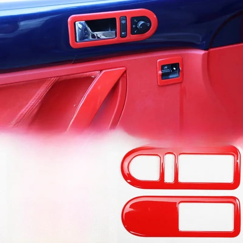 Protecteur de bol de poignée intérieure en fibre de carbone noire, couvercle Kiev illage intérieur, interrupteur non autorisé, Volkswagen MillenVW, le 2003-2010, 2005, 2009, 2006