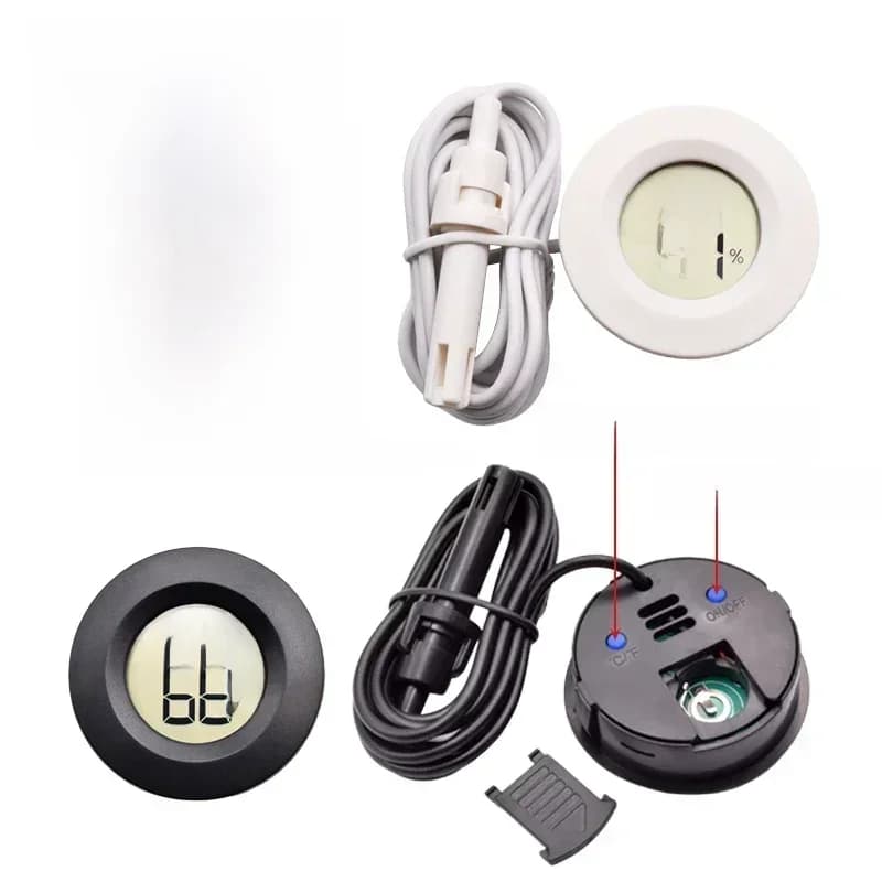 Therye.com hygromètre numérique LCD, incubateur de conversion, jauge de température et d'humidité d'aquarium, capteur de sonde de compteur, détecteur, nouveau