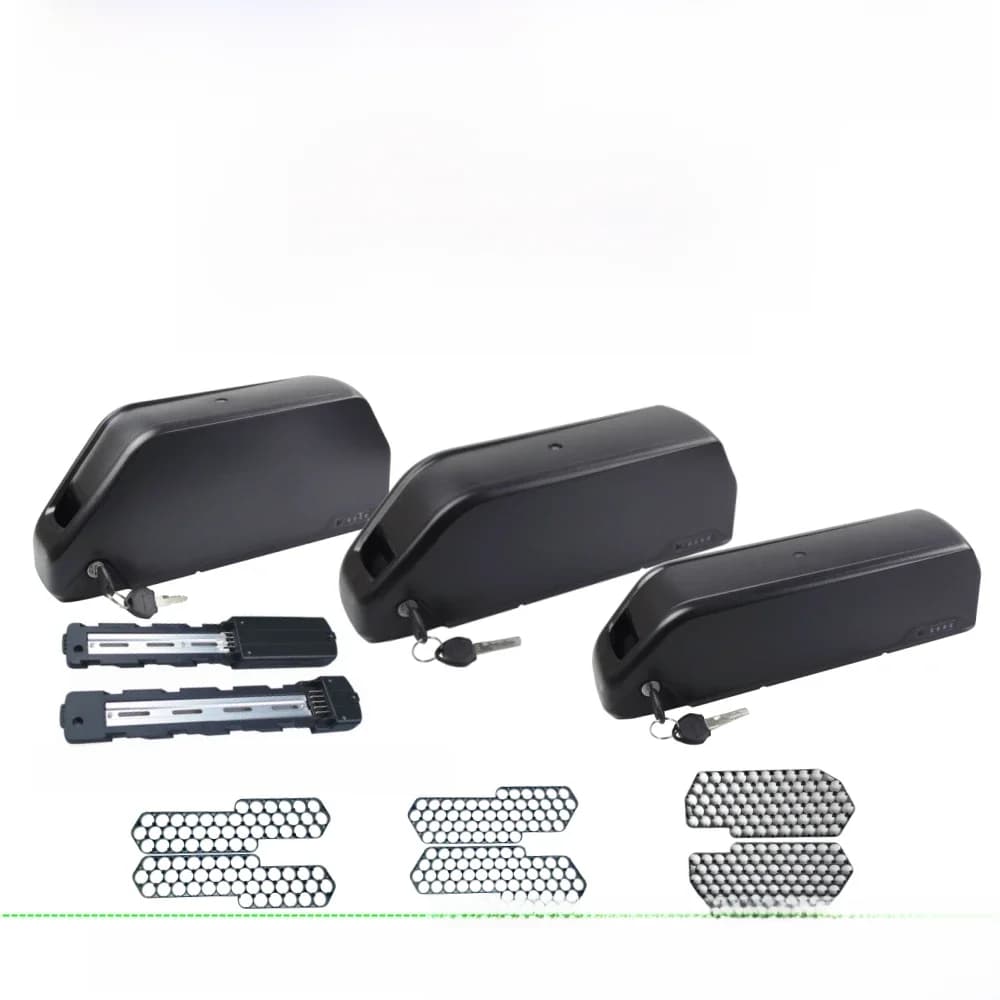 40 42 52 56 65 70 21700 cellules boîtier de batterie de vélo électrique 36V 48V 52V rétention Polly Down Tube dauphin boîtier de batterie avec support