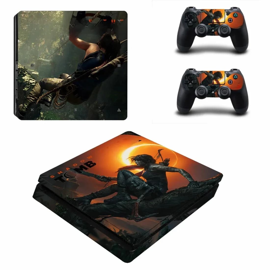 Tomb Raider PS4 autocollant de peau mince pour Console et contrôleurs PS4 peaux minces autocollant vinyle